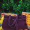Tote Bag Victoria Gamuza Bordó