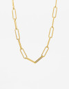 Collares Cortos Metal Collar Corto Eslabones De Acero - Dorado