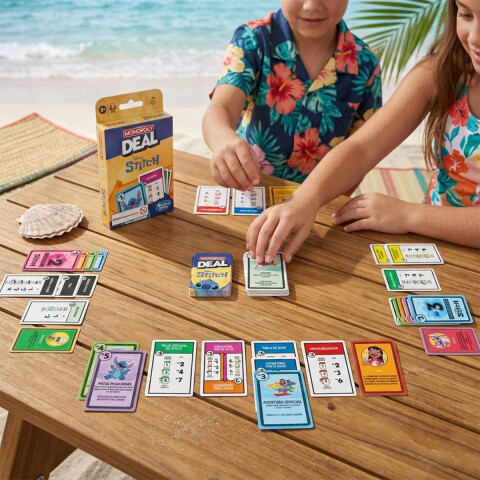 Juego de Cartas Monopoly Deal Edición Stitch en Español U