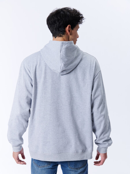 Canguro deportivo oversize Gris Melange
