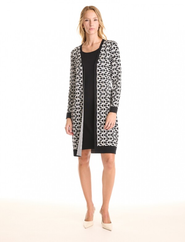 Vestido Twofold NEGRO/BLANCO