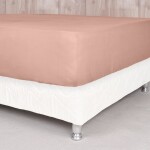 Sábana Ajustable Basic Color Rosa 200 Hilos (Altura del Colchón: 30 cm) King