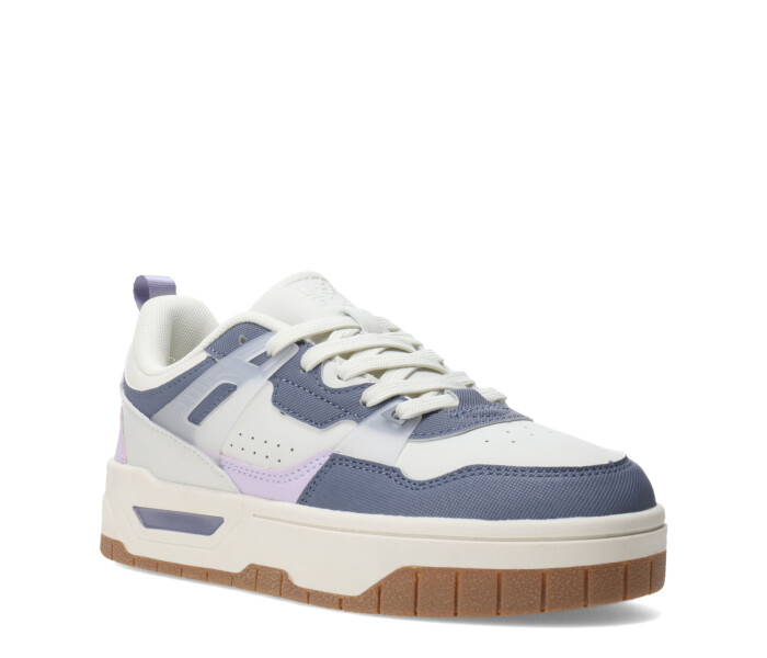 Championes de Mujer Miss Carol FORNI acordonado Blanco - Lila