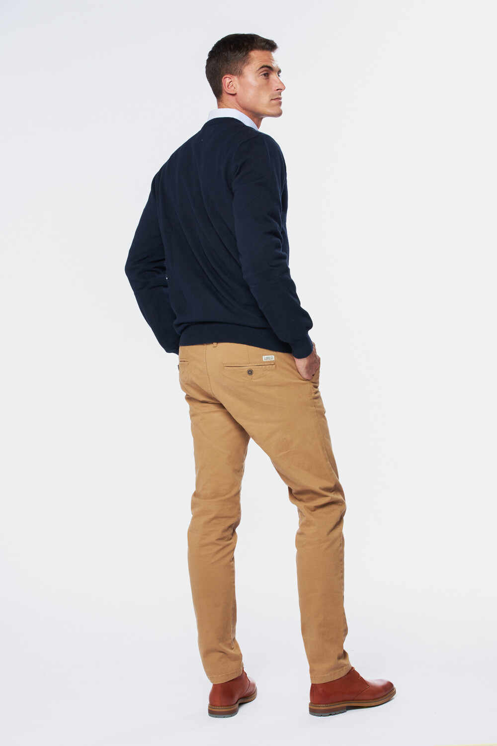 PANTALÓN SKINNY CON SPANDEX Camel