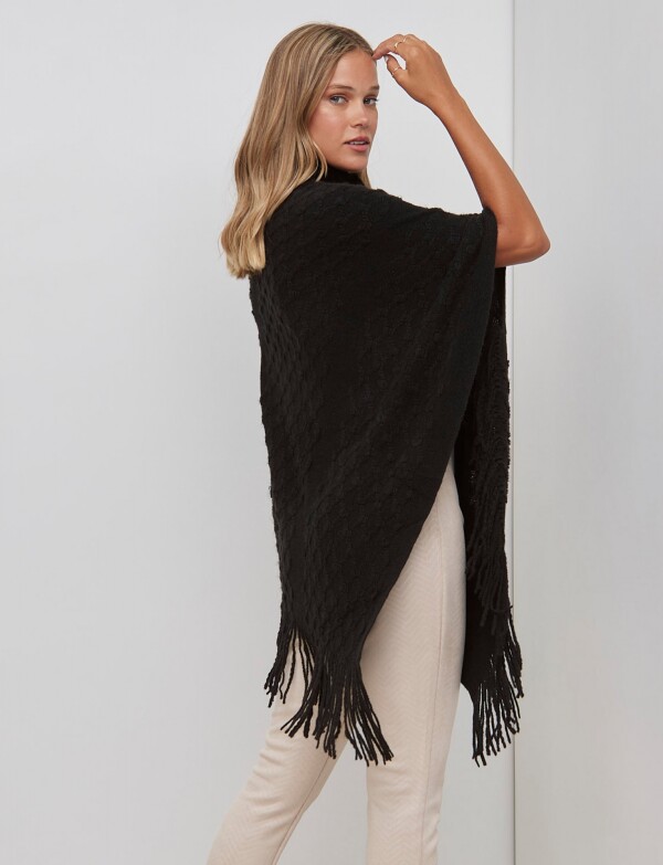 Poncho Cuello Velour NEGRO