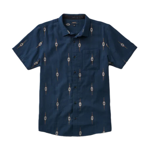 Camisa Roark Journey Ss Woven - Azul Camisa Roark Journey Ss Woven - Azul