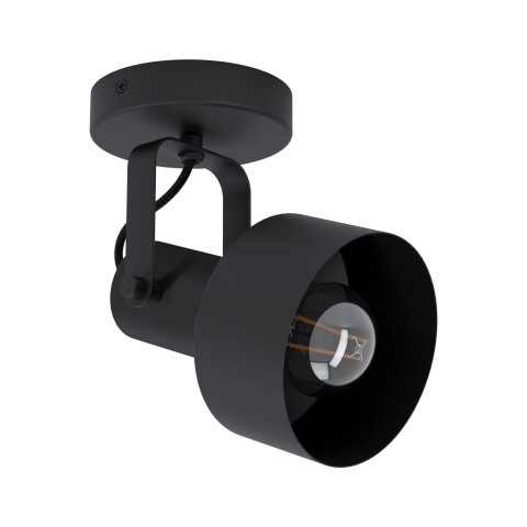 Spot direccionable base redonda negro E27 CASIBARE EG4200