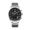 Reloj Skmei 9096BK cronógrafo analógico para hombre en acero plateado con esfera negra Reloj Skmei 9096bk Cronógrafo Analógico Para Hombre En Acero Plateado Con Esfera Negra