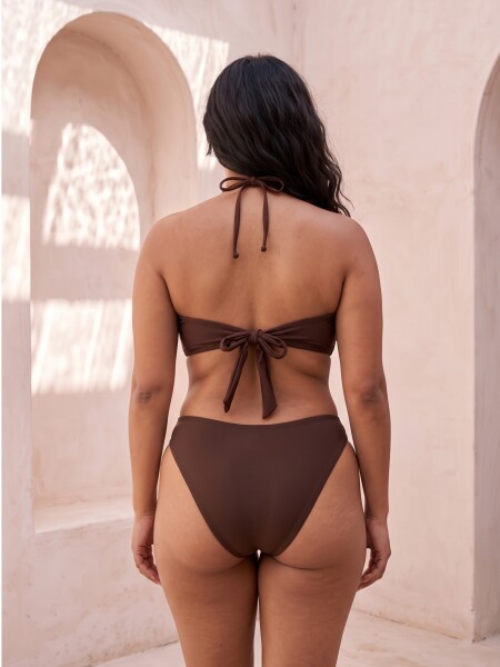 BANDEAU LIA CON COPA REMOVIBLE CHOCOLATE
