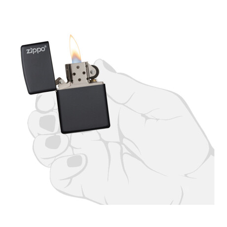 Encendedor Original Zippo Black Matte Logo 001