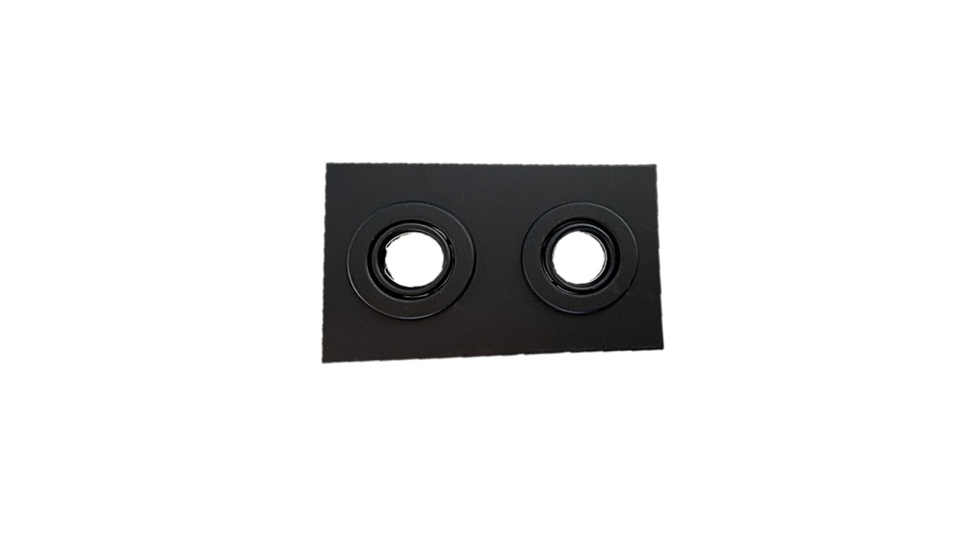 PLAFON ADO 2 LUCES ''LAGUNA'' NEGRO GU10 17X28 