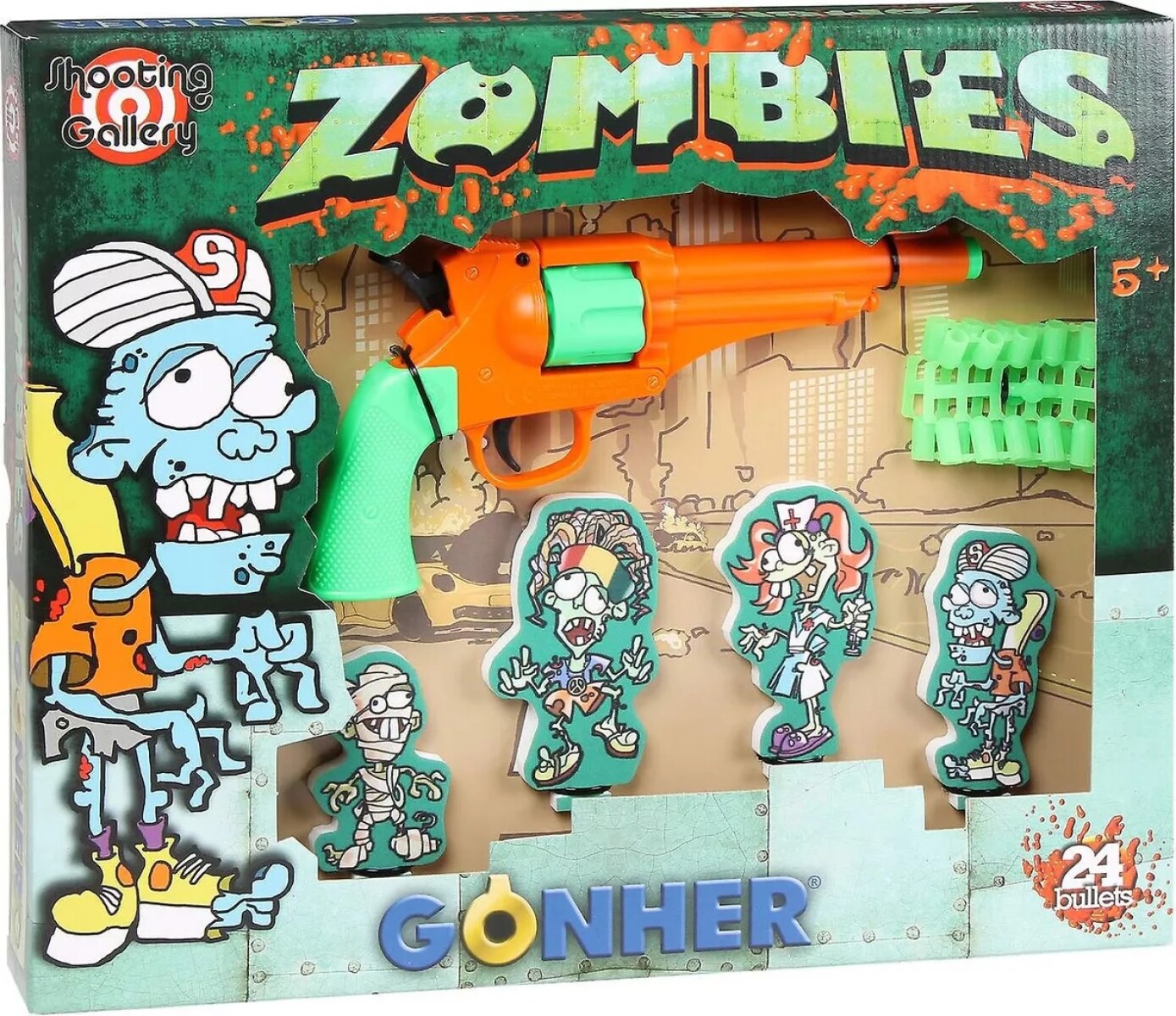 Juego De Tiro al Zombie Shooting Gallery Gonher 