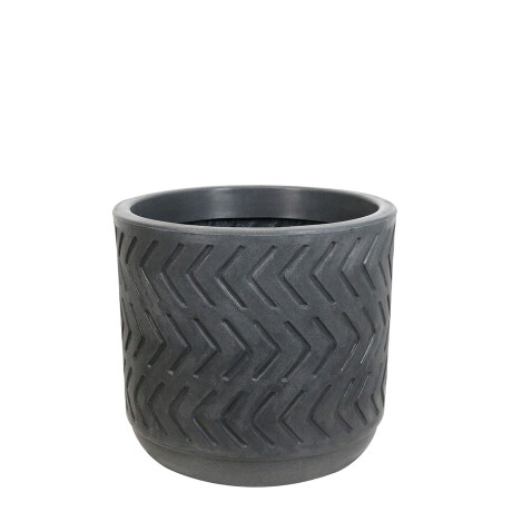 MACETA MARAJOARA I 35X38 PLASTICO NEGRO
