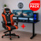 Escritorio Gamer Eléctrico + Silla Gamer 160kg NEGRO