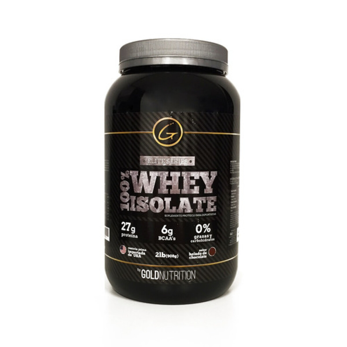 Whey Protein Isolate 100% Gold Nutrition Chocolate 908 Grs. 