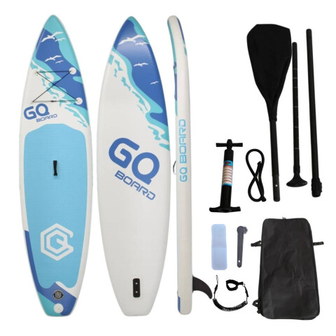 Tabla Stand Up Paddle Board Inflable 3.35 + Accesorios AZUL