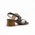 Sandalia CUERO CONHAQUE PRETO