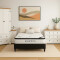 Promo Juego de Dormitorio Linea Naturale + Sommier 2 plazas THM Hybrid Bronze BLANCO
