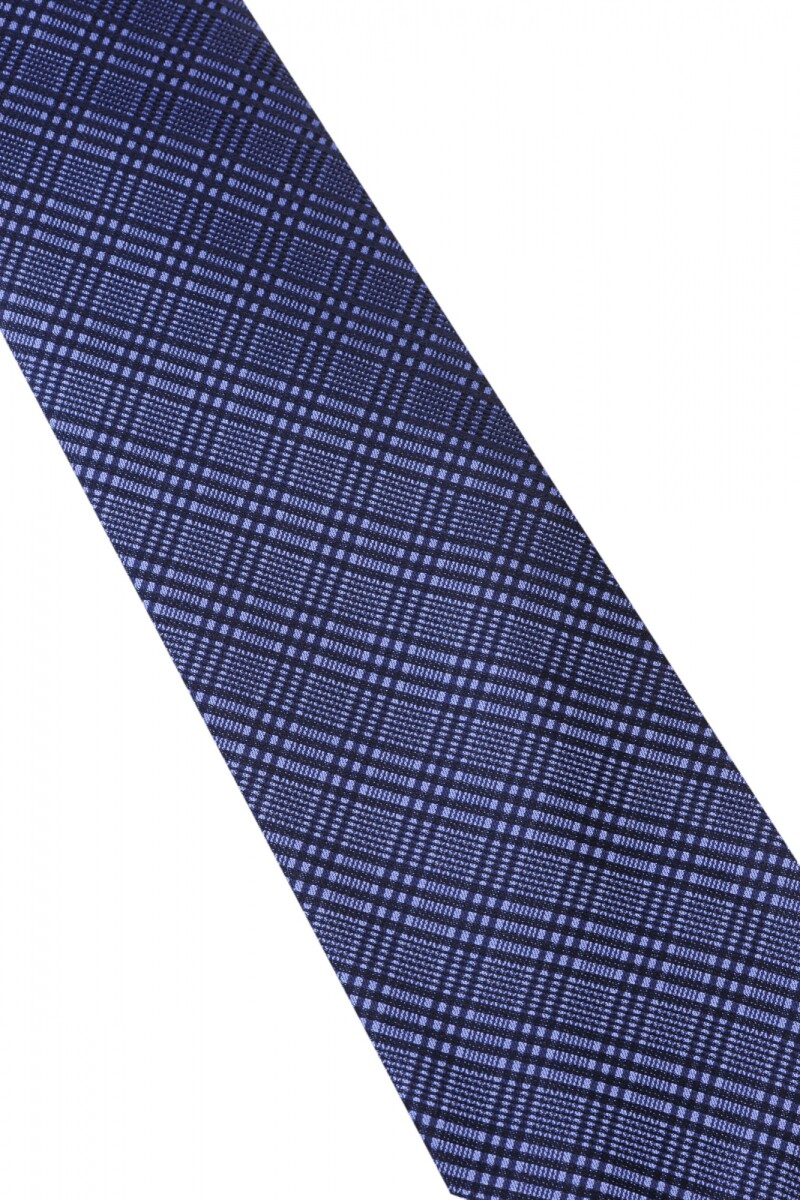 Corbata con pañuelo 8 cm BLUE