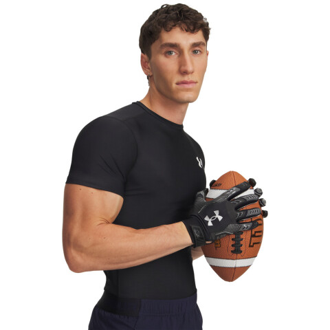 UA HG OG Compression SS-WHT BLK-001
