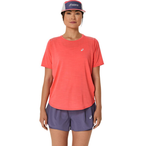 Polo Running Road SS Top Mujer Coral Reef