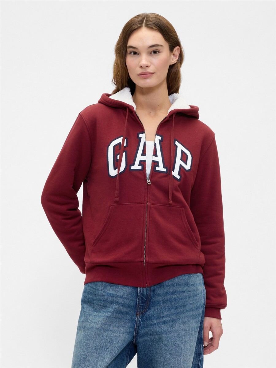 Canguro Con Corderito Logo Gap Mujer - Red Delicious 