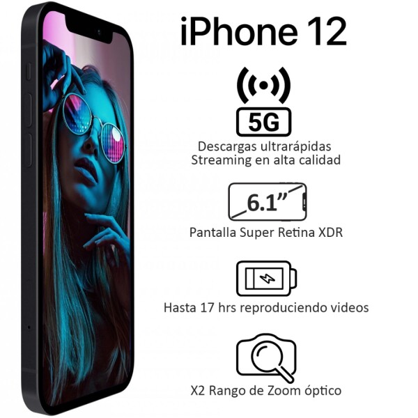 Iphone 12 4/128 Gb 5g NEGRO