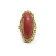 Anillo En Oro 18K Y Coral Anillo En Oro 18K Y Coral