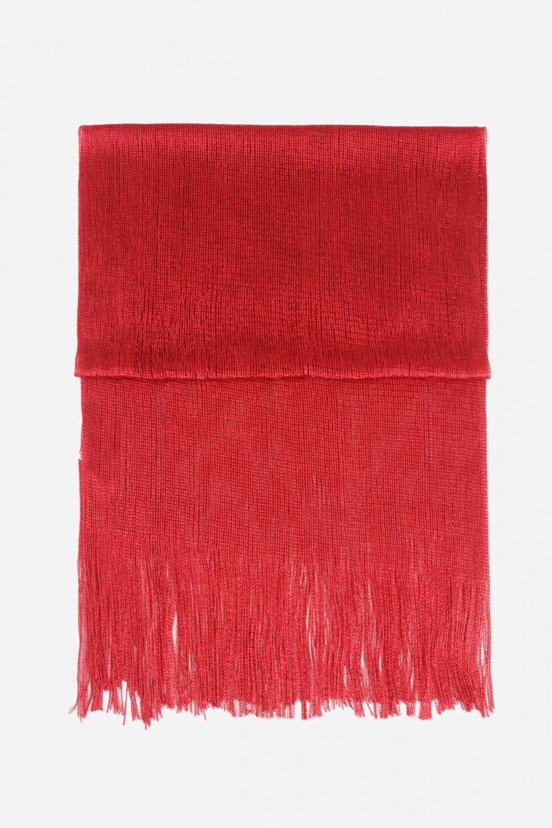 Pashmina party con argolla rojo