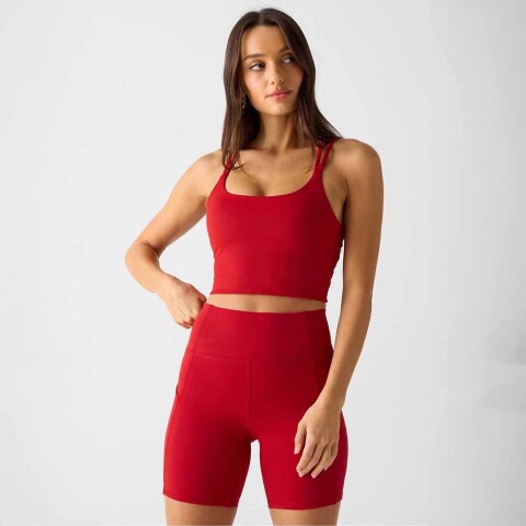 Top Con Sujetador Principal Built-In Bra Mujer Holly Berry