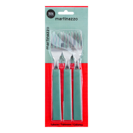 Tenedor x3 verde linea Opa Martinazzo Tenedor x3 verde linea Opa Martinazzo