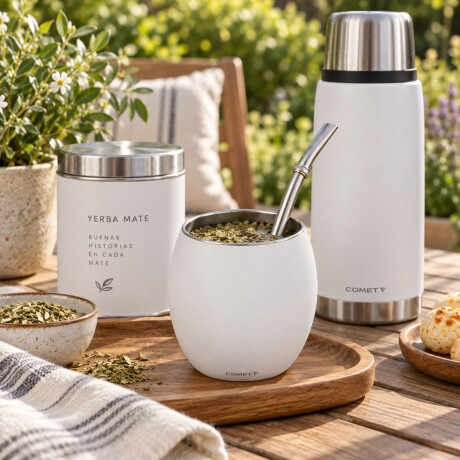 Mate Comet en Acero Inox de Doble Pared Vaso Térmico 250ml Blanco