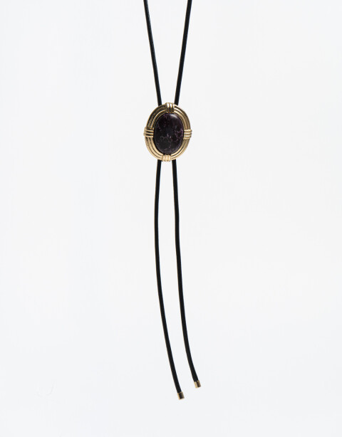 Collares Largos Piedra Collar Largo Piedra Vintage - Dorado