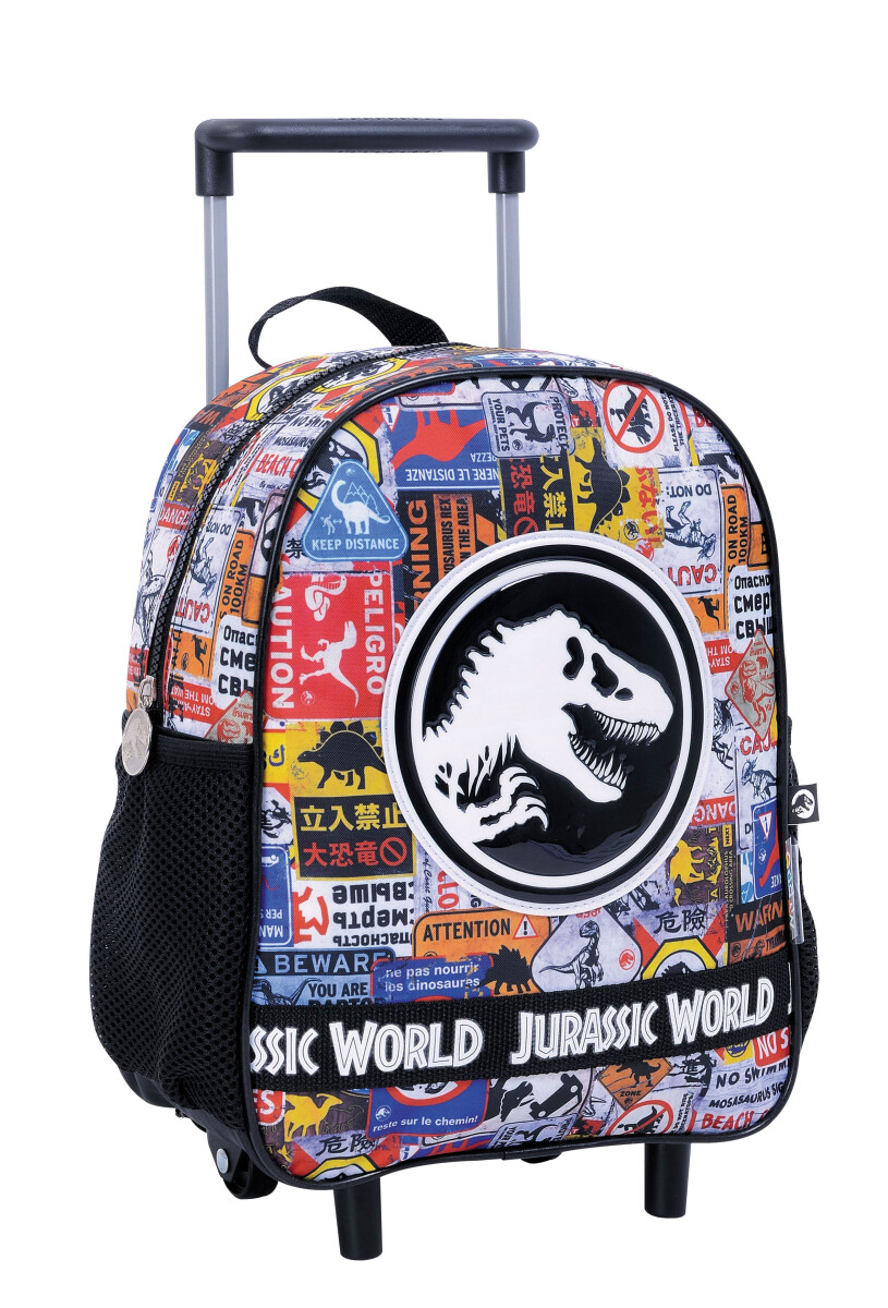 Mochila Jurassic Park Mini c/Carro Jurassic World - Negro - Multicolor 