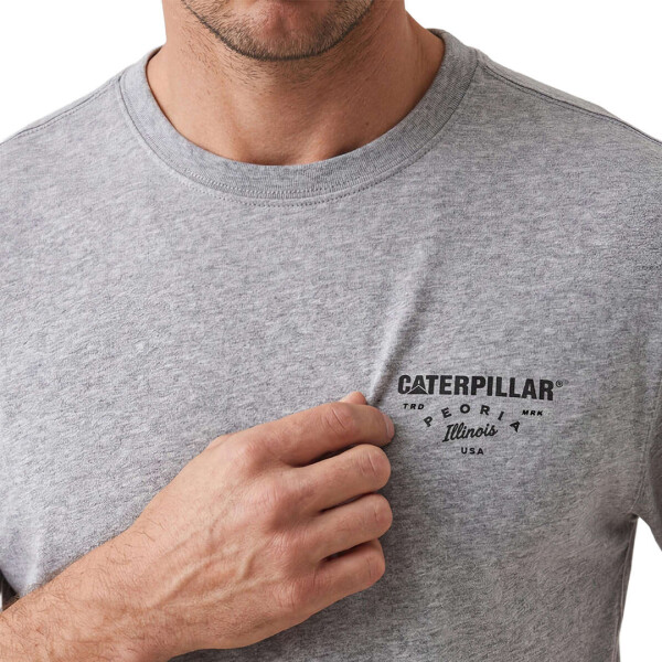 HERITAGE PEORIA GRAPHIC TEE - CAT GRIS