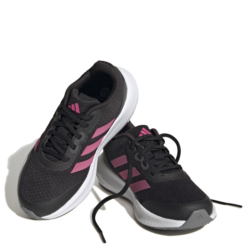 Championes Infantiles Adidas Run Falcon 3.0 Kids Negro - Magenta