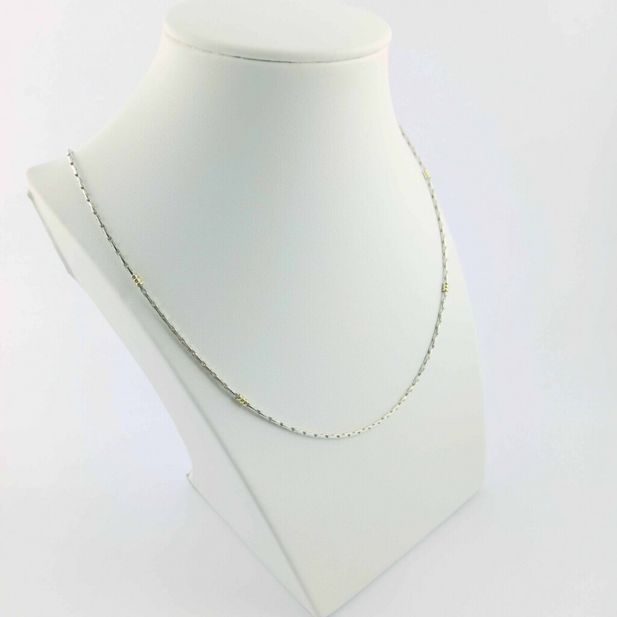 Gargantilla de plata 925 con Doublé de oro 18 kt - Largo 45 cm 