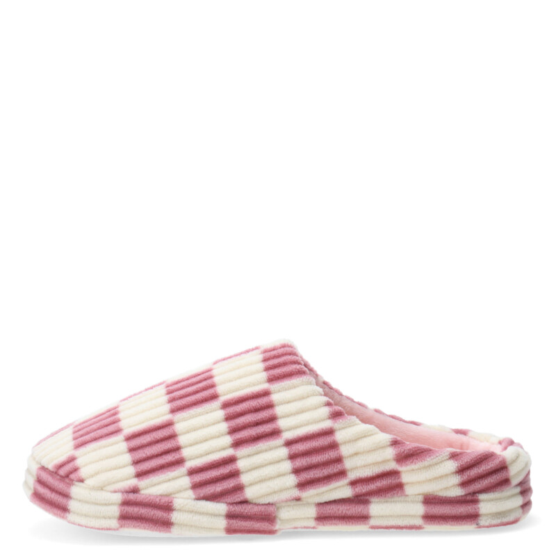 Pantuflas de Mujer Miss Carol con Damero Rosado