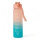 Pack De 3 Botellas De Agua Motivacional Gym Salmon
