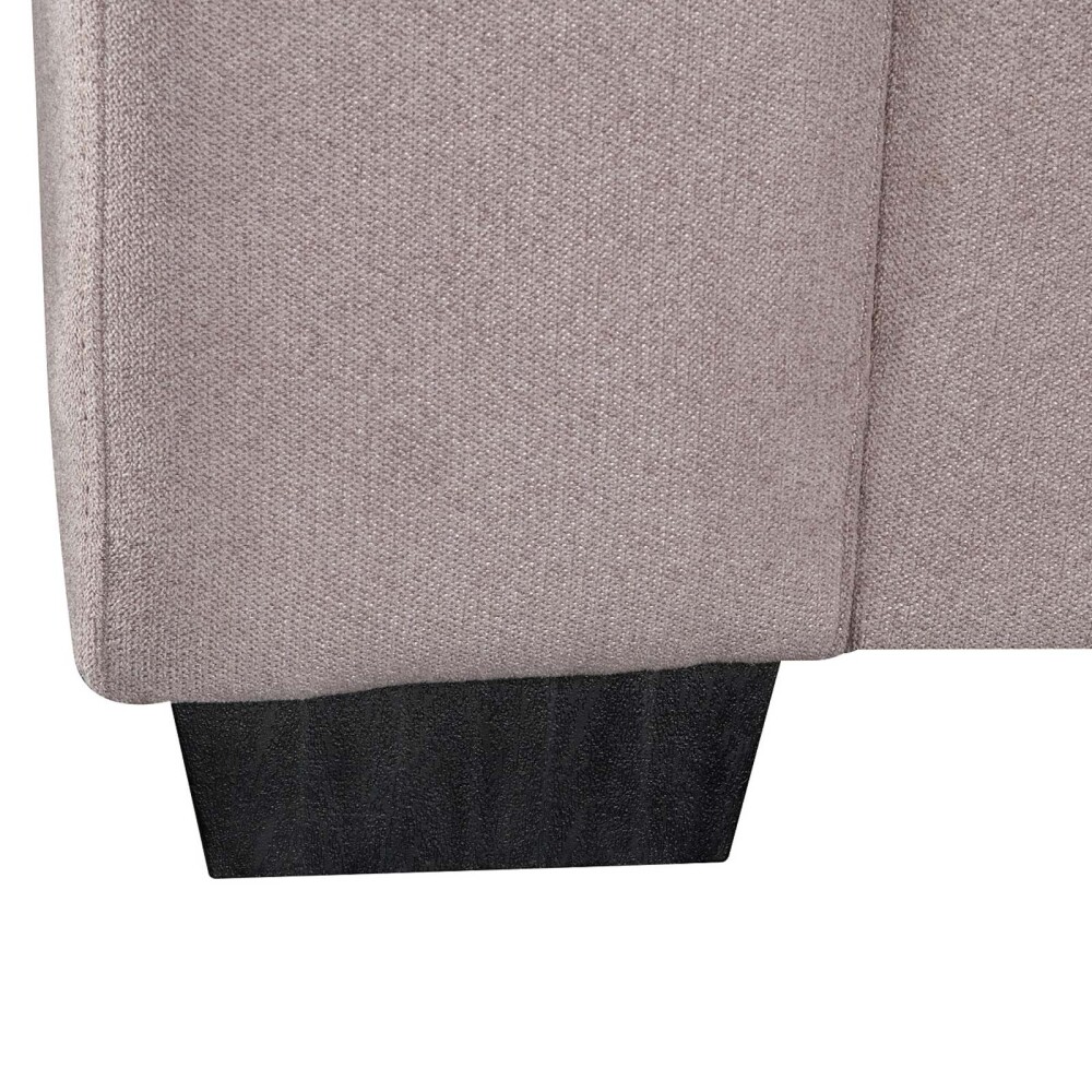 SOFÁ C/CHAISE MÁS DE 4 CUERPOS TELA MARRON DETROIT TAUPE