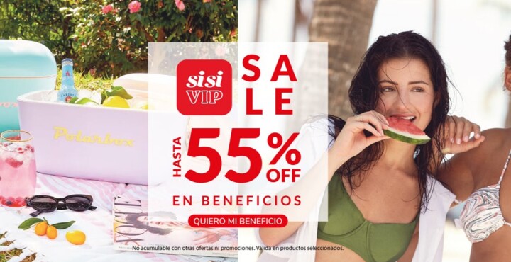 SiSi Vip - SALE de Beneficios hasta 55%OFF