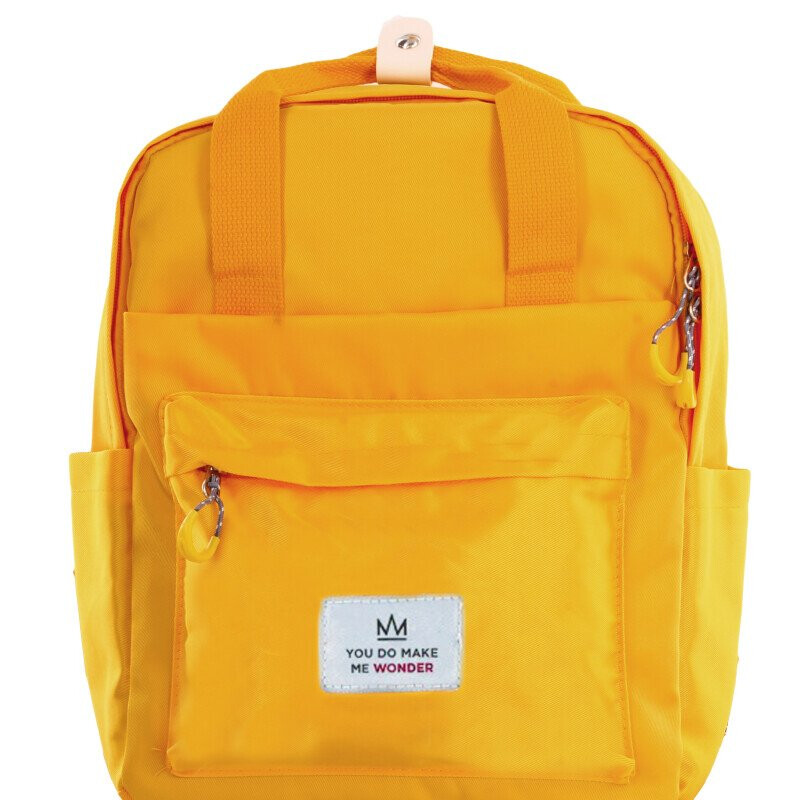 Mochila Miss Carol LIZ de tela Amarillo