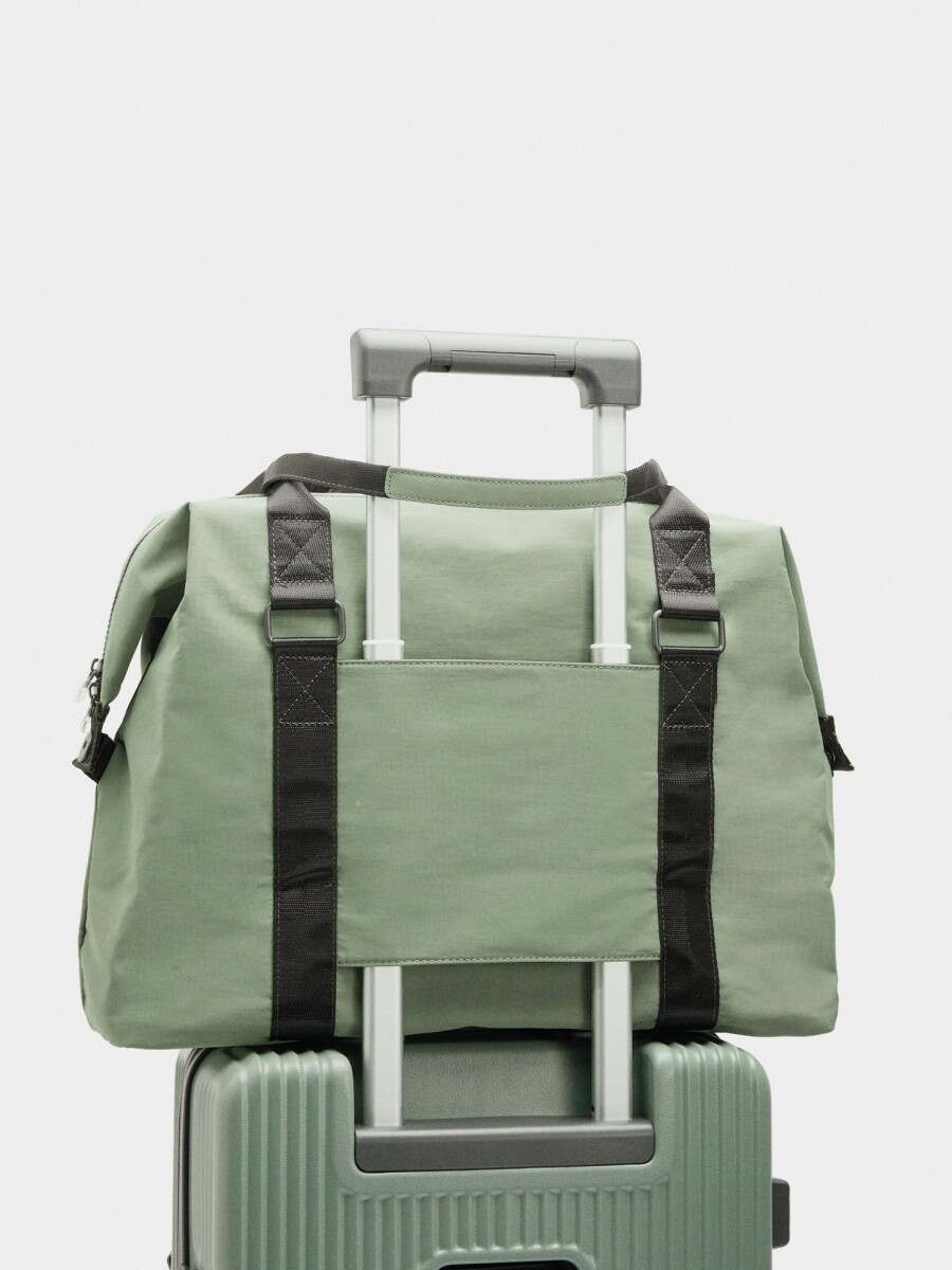 Bolso De Fin De Semana De Nylon verde