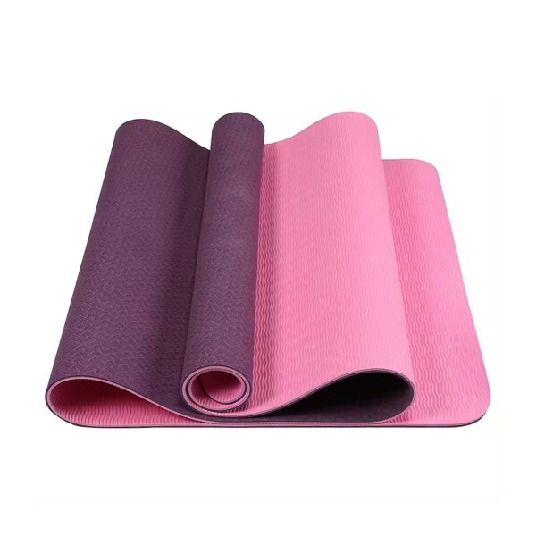 Colchoneta Mat Tpe 6 Mm Doble Color Rosa Yoga Pilates con Correa Colchoneta Mat Tpe 6 Mm Doble Color Rosa Yoga Pilates con Correa