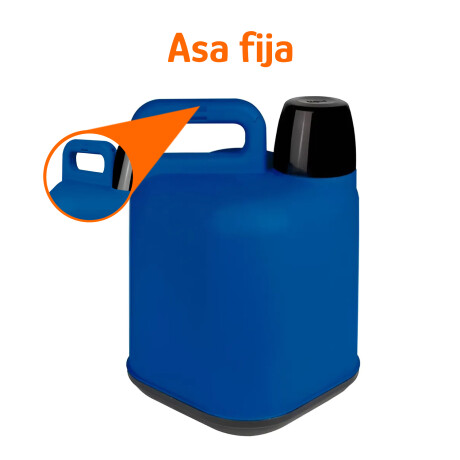 Bidón Térmico 5L Frio/Calor Tapa Manija Reforzada Portátil Azul