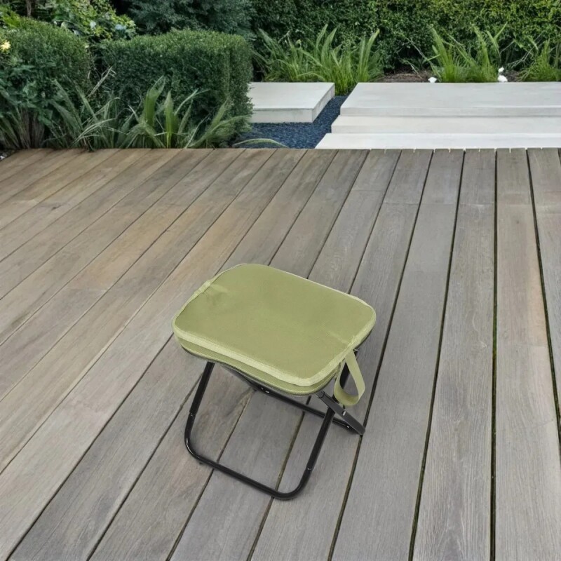 Asiento Plegable Portátil Tipo Cartera – Camping, Pesca, Picnic VERDE