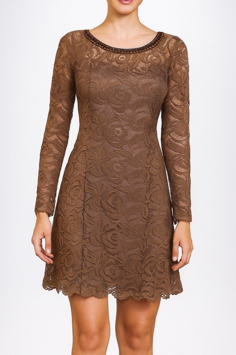 Vestido Encade Marrón