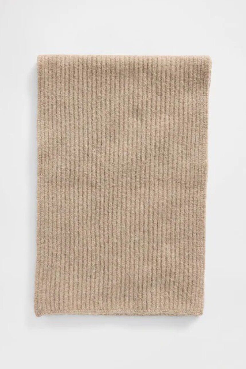 Bufanda Cozy Rib Mujer Flannel Taupe