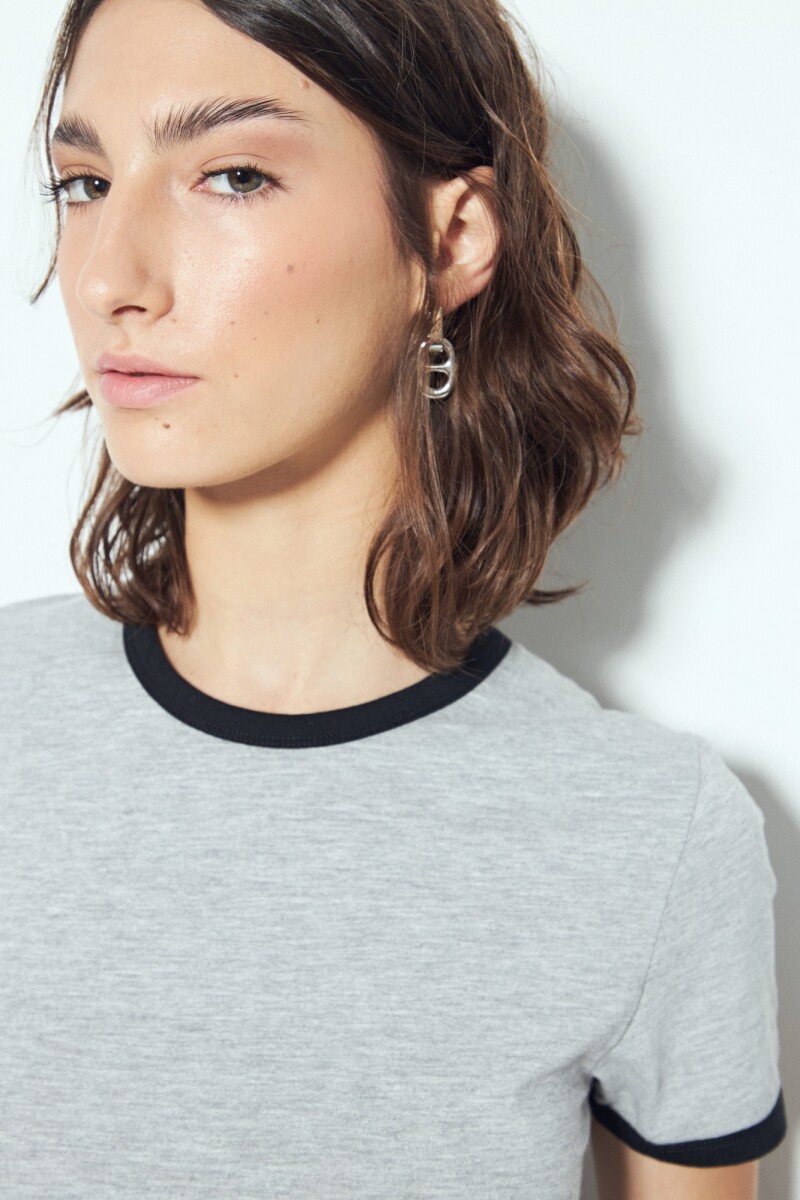 REMERA LAGUNARIA Gris Claro Melange