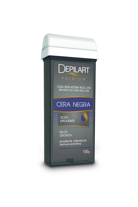 Cera depilatoria en roll on línea premium Depilart x 100 gr Cera negra